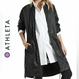 ATHLETA SUMMIT INSULATED PARKA Jacket Sz Small Black